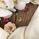 Vriksham Antique Gold Naths/Nose pin-Pearl-Red White-G17529